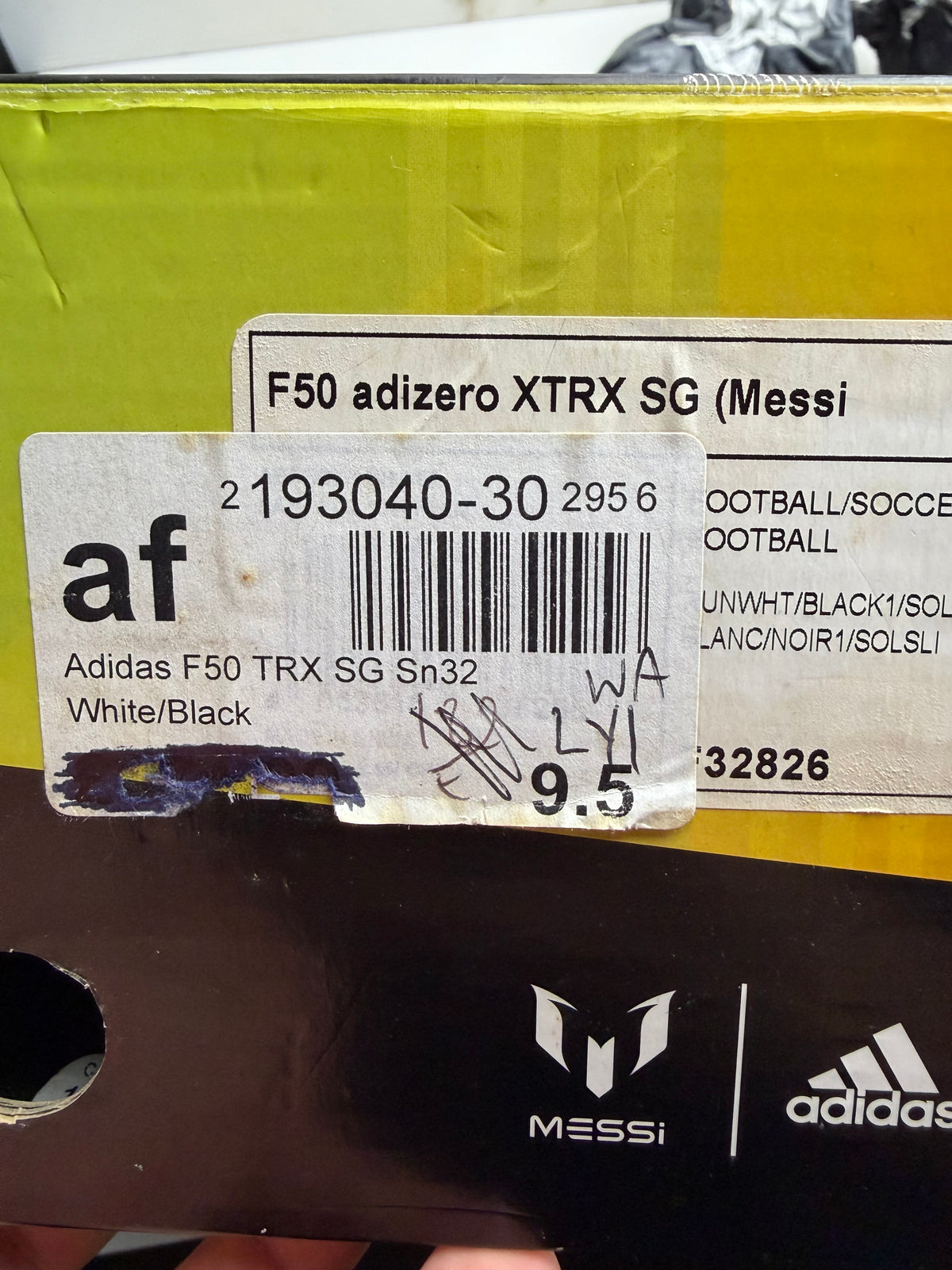 Adidas F50 Adizero Trxg Messi Football Boots Uk 9.5 Used Once