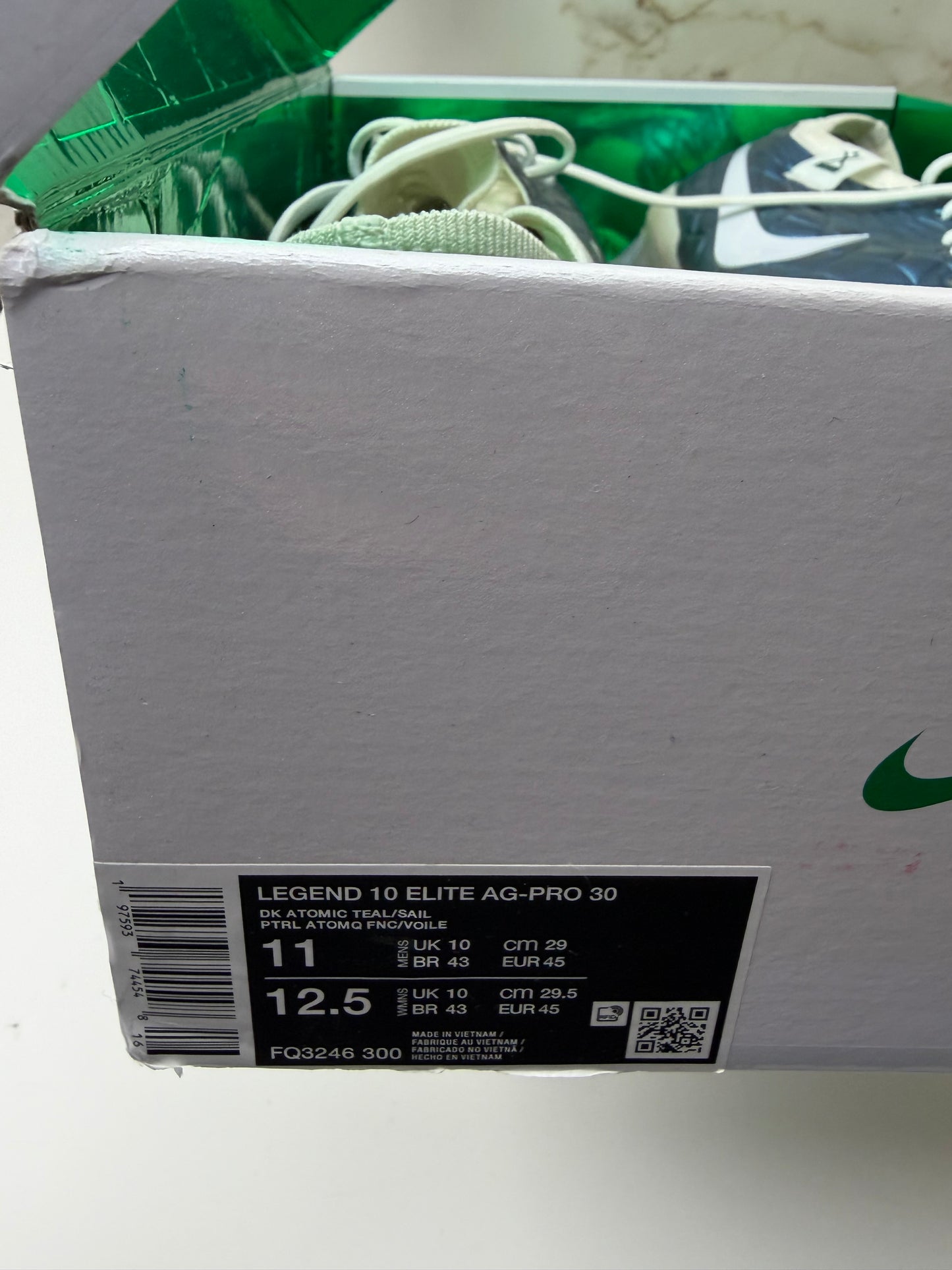 Nike Tiempo Legend 10 Elite Ag-Pro Emerald Limited Edition Football Boots Uk 10