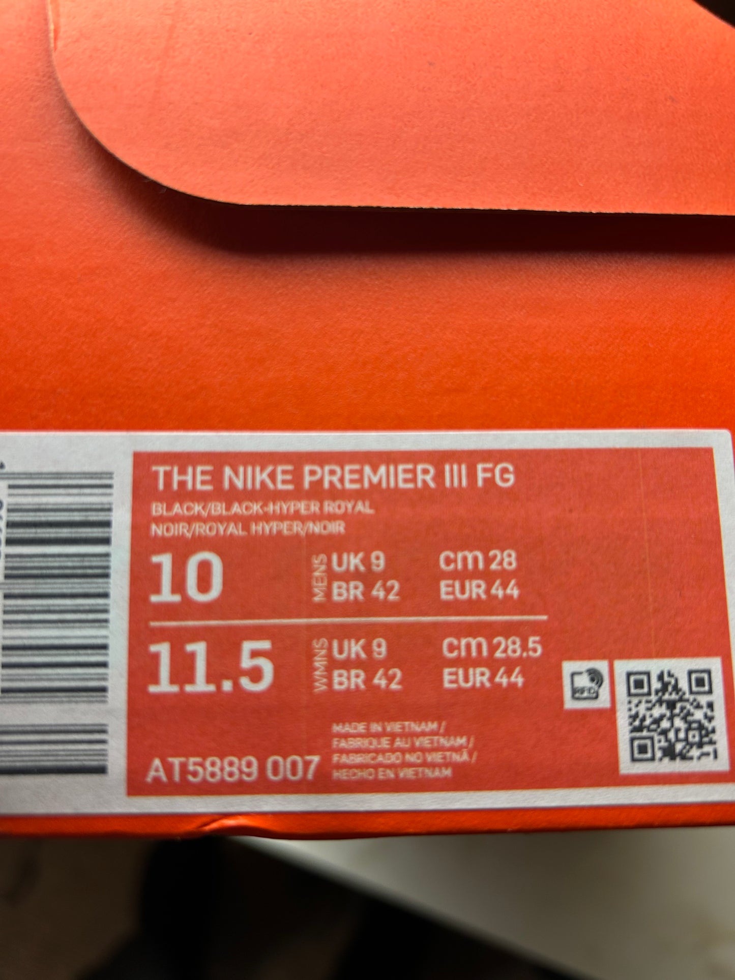 Nike Premier Iii Fg Football Boots Uk 9 Rare