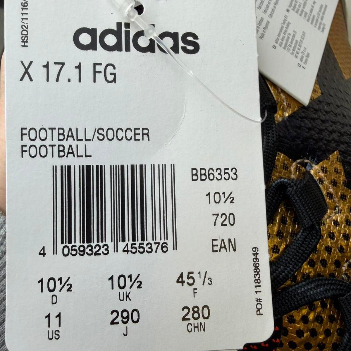 Adidas X 17.1 Fg Elite Football Boots Uk 10.5 Extremely Rare