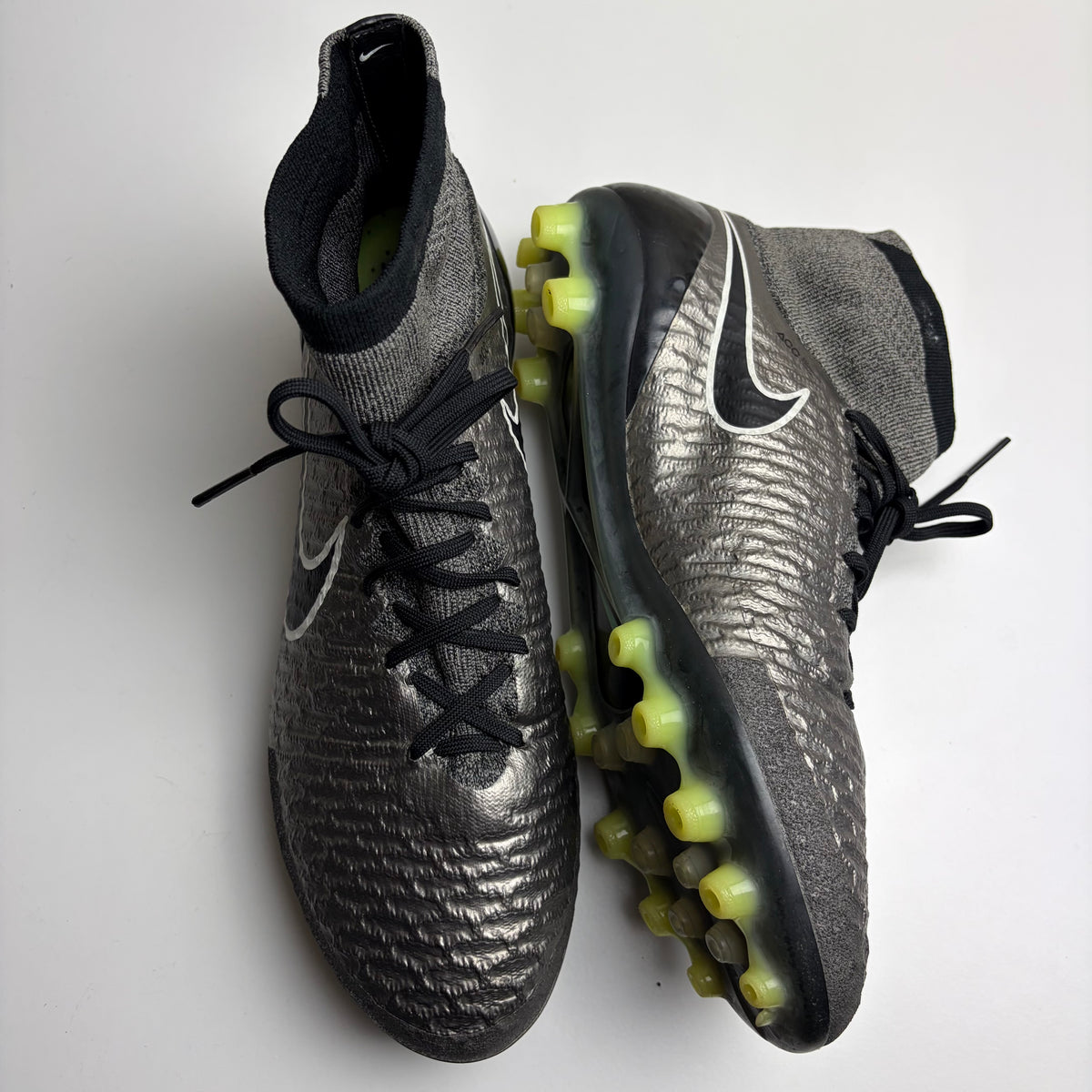 Nike Magista Obra 1 Elite Ag Football Boots Silver Uk 9 Super Rare