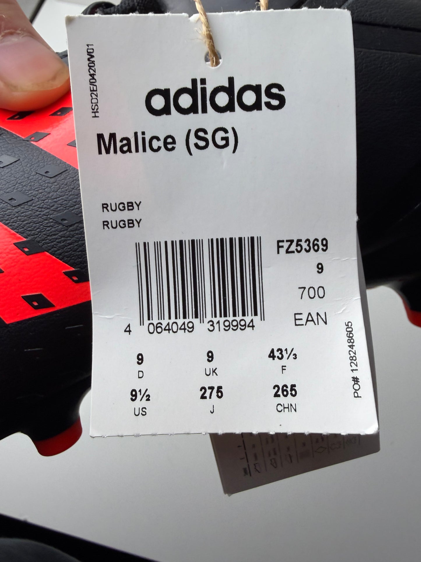 Adidas Predator Malice Rugby Sg Uk 9 Brand New