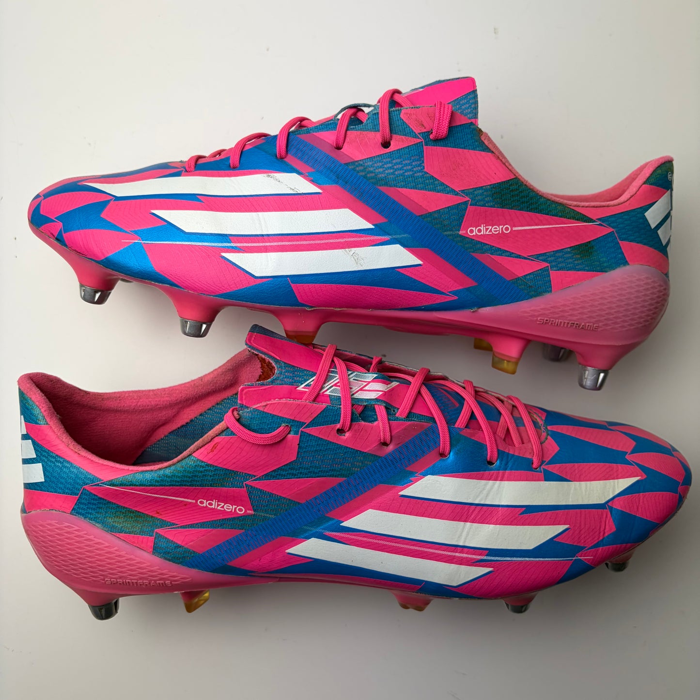 Adidas F50 Adizero Sg Football Boots Uk 9 Pink Rare