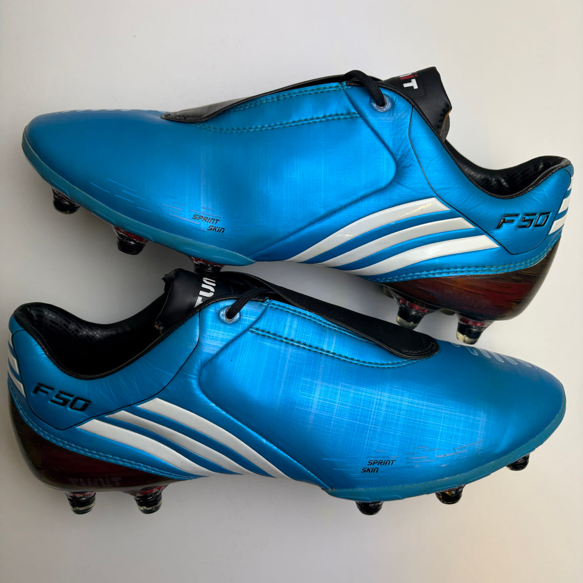 Adidas F50i Tunit Fg Retro Blue Football Boots Uk 9.5 Sample Collector