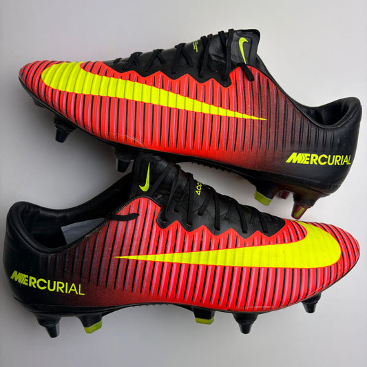Nike Mercurial Vapor XI Sg Elite Football Boots ‘Total Crimson’ Uk 9 Very Rare