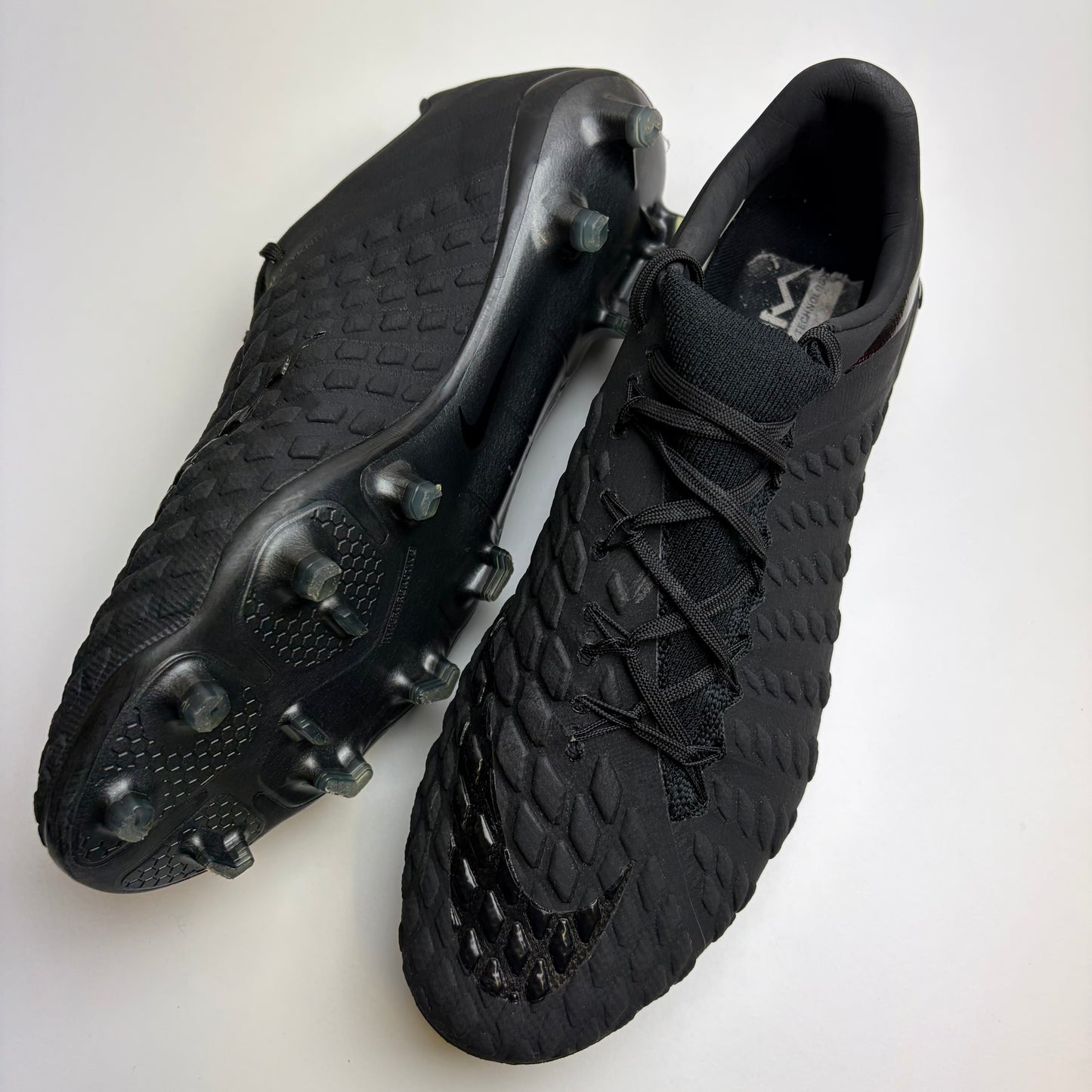 Nike Hypervenom Phantom Iii Elite Fg ‘Stealth Ops’ Blackout Football Boots Uk 9