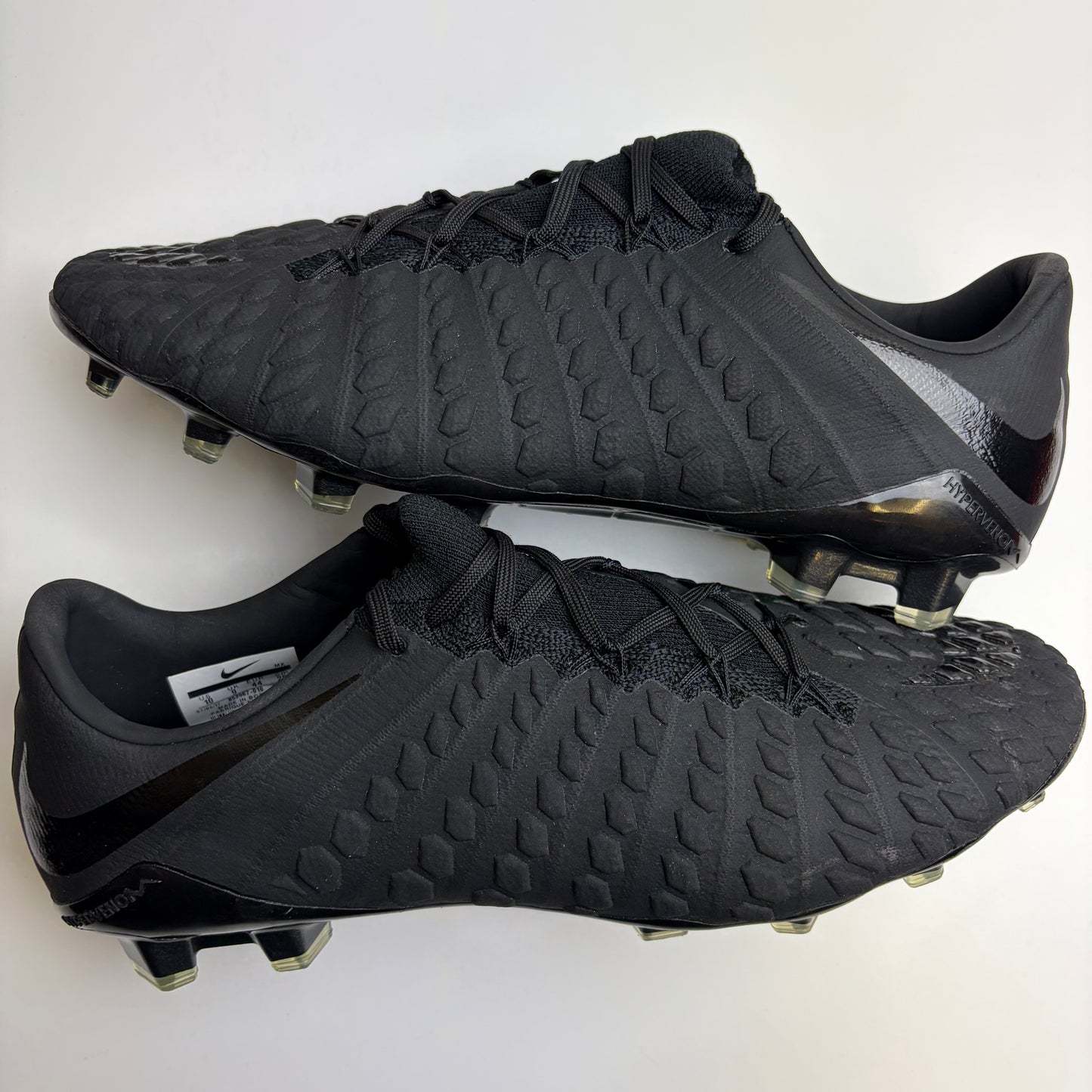 Nike Hypervenom Phantom Iii Elite Fg ‘Stealth Ops’ Blackout Football Boots Uk 9