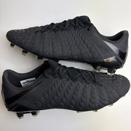 Nike Hypervenom Phantom Iii Elite Fg ‘Stealth Ops’ Blackout Football Boots Uk 9
