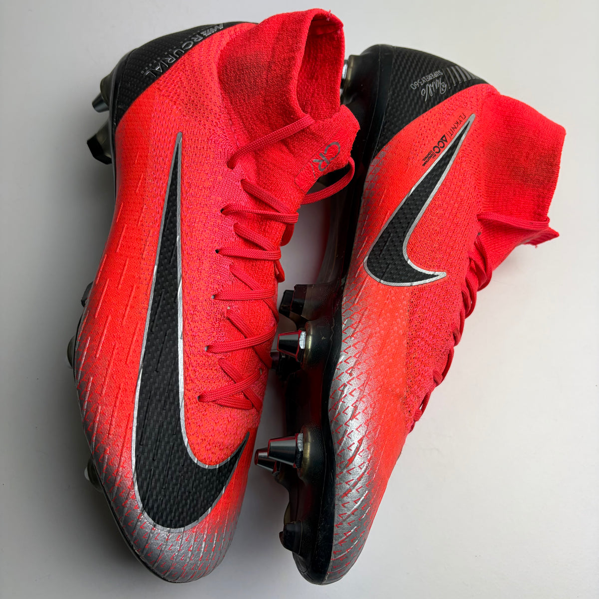 Nike Mercurial Superfly Vi Elite Sg Anti Clog ‘flash Crimson’ CR7 Uk 8 Rare