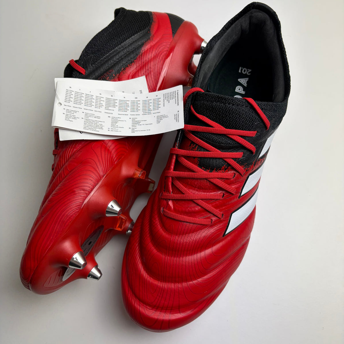 Adidas Copa 20.1 Elite Sg Football Boots Red Black Uk 8.5 New With Tags