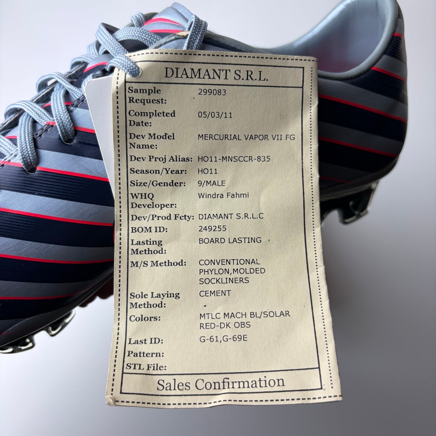 Nike Mercurial Vapor VII CR7 Fg Sample Football Boots Uk 8