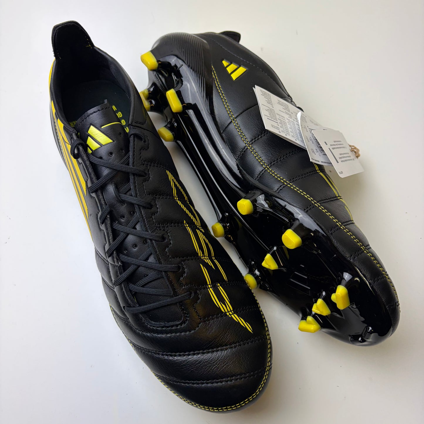 Adidas F50 Elite Fg Leather Black 2010 Limited Edition Football Boots Uk 10.5