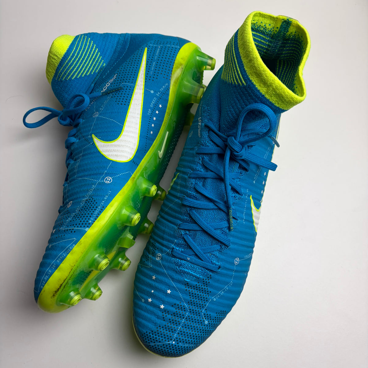Nike Mercurial Superfly V Elite Ag Njr Neymar Football Boots Uk 9 Super Rare
