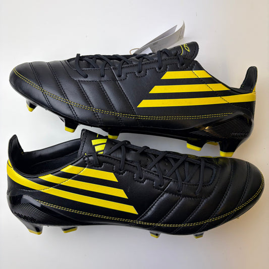 Adidas F50 Elite Fg Leather Black 2010 Limited Edition Football Boots Uk 10.5