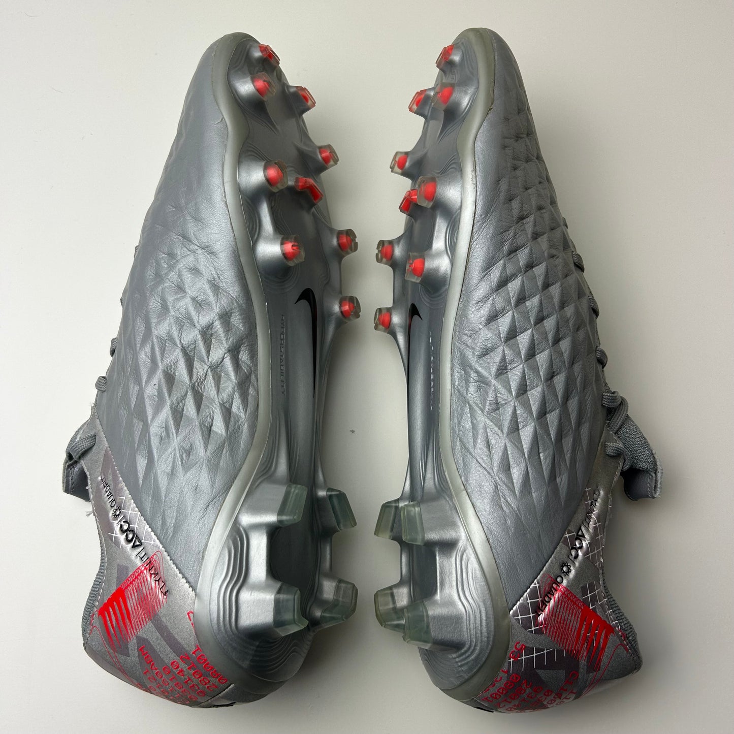 Nike Tiempo Legend 8 Elite Fg Football Boots ‘Metallic Grey Crimson’ Uk 9