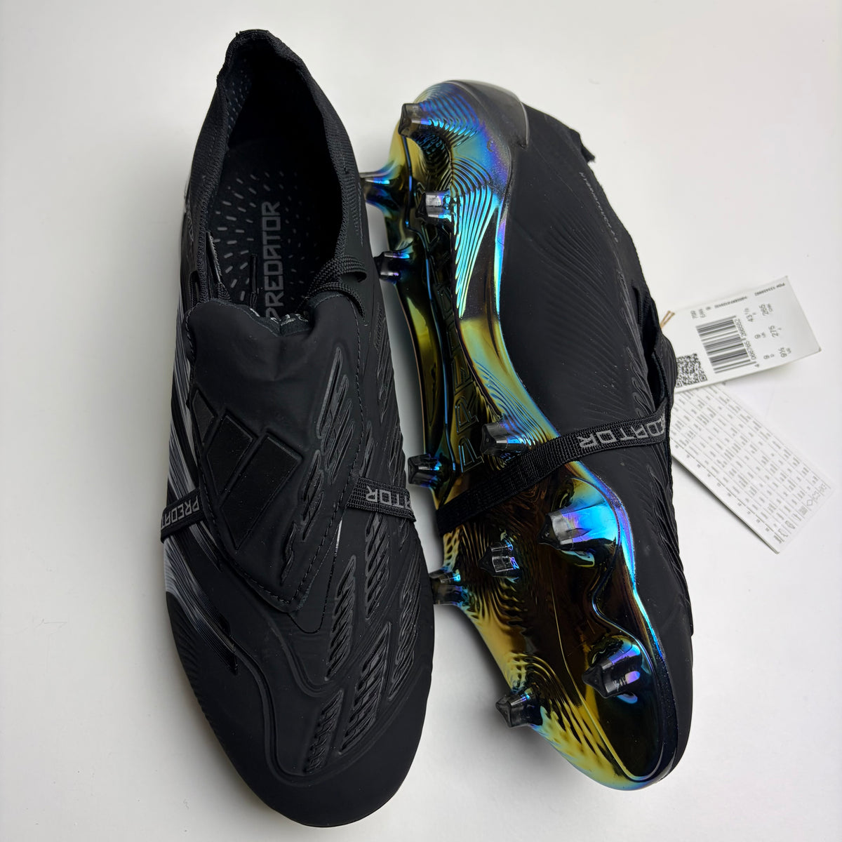 Adidas Predator Elite Fg Tongue ‘Nightstrike Black’ Football Boots Uk 9 New