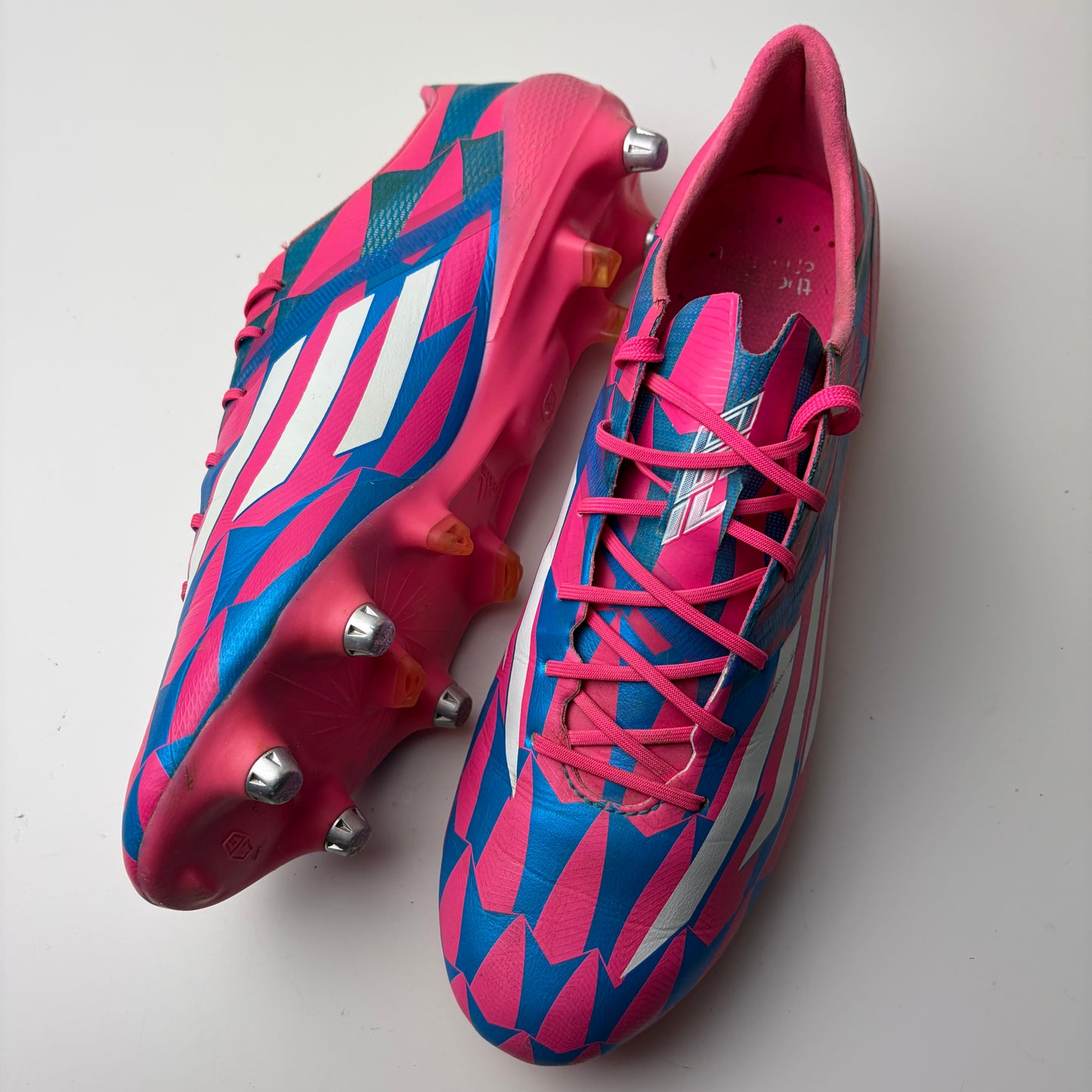 Adidas F50 Adizero Sg Football Boots Uk 9 Pink Rare