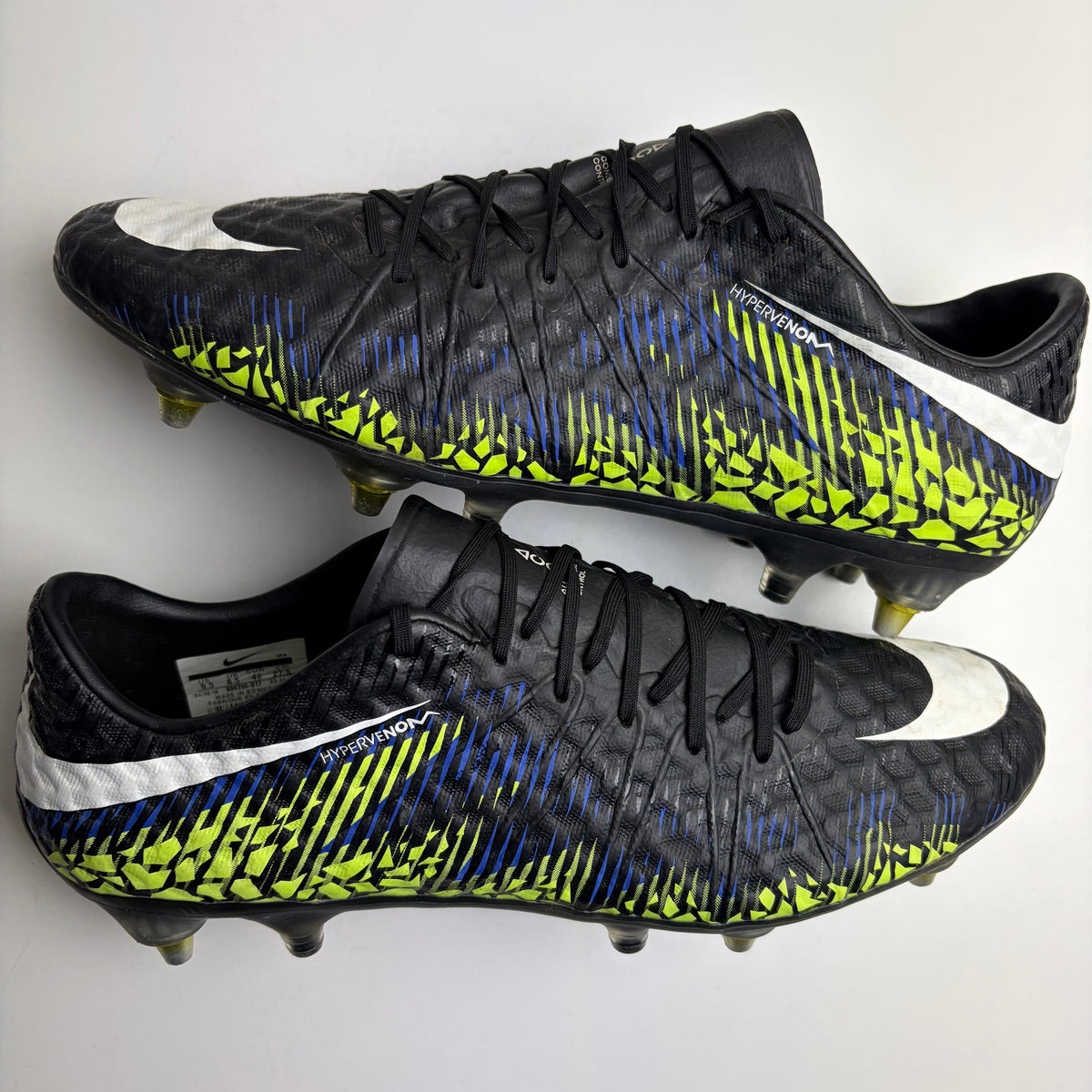 Nike Hypervenom Phinish Ii Elite Sg Anti Clog ‘Black Volt’ Football Boots Uk 8.5