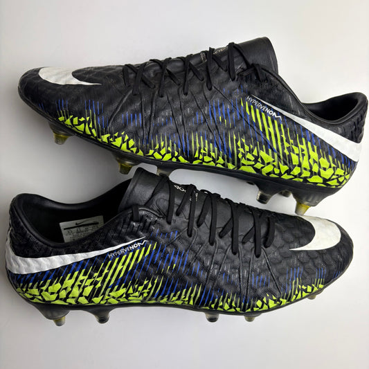 Nike Hypervenom Phinish Ii Elite Sg Anti Clog ‘Black Volt’ Football Boots Uk 8.5