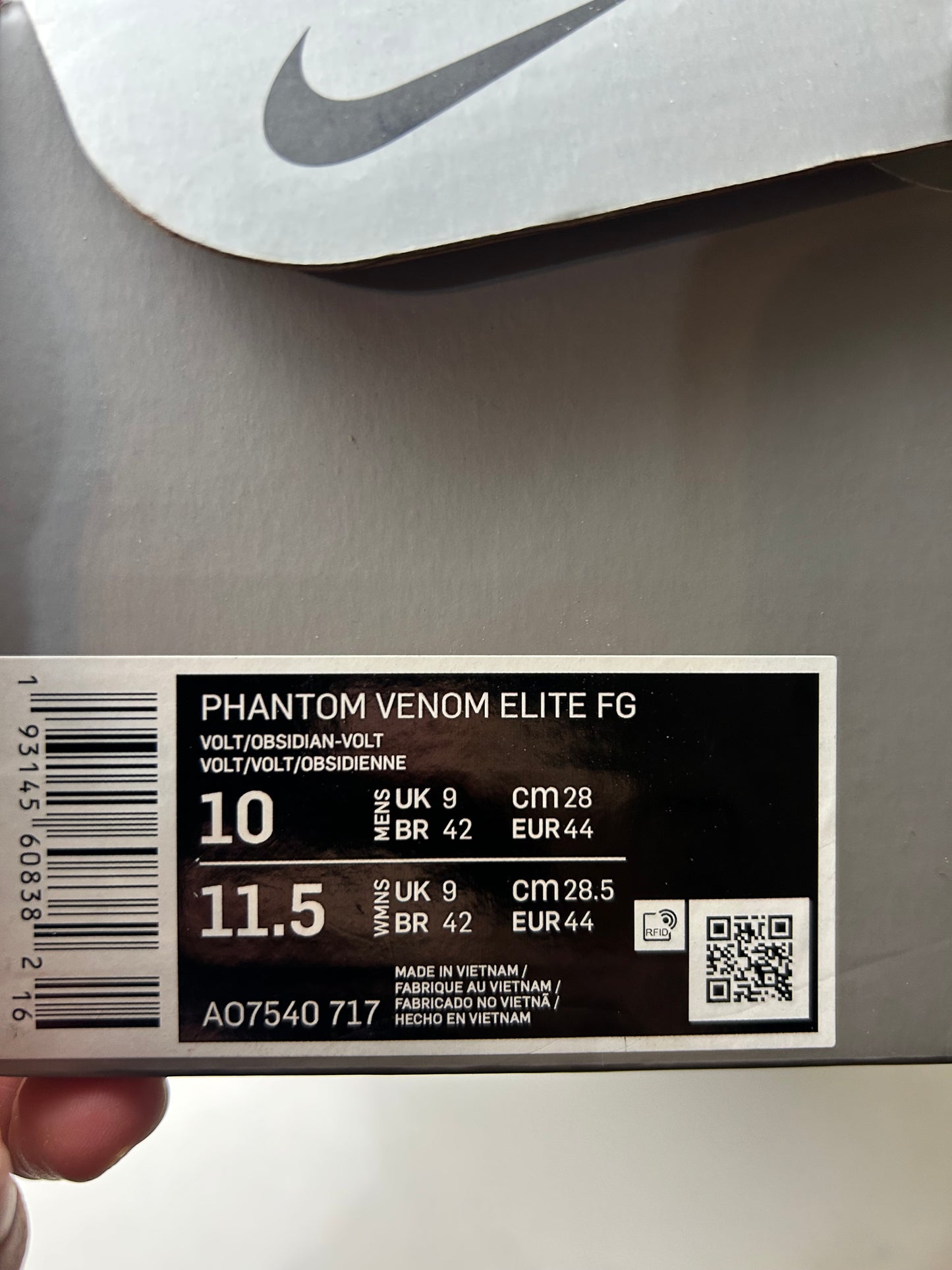 Nike Phantom Venom Fg Elite Football Boots Uk 9