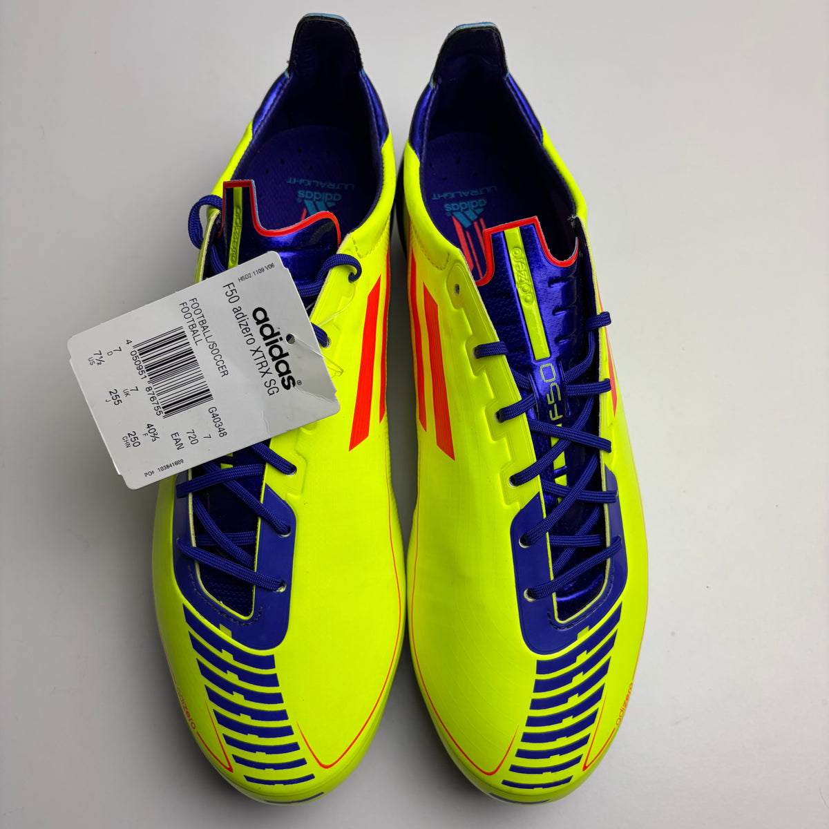 Adidas F50 Adizero Sg Elite Football Boots Yellow Uk 7 With Tags
