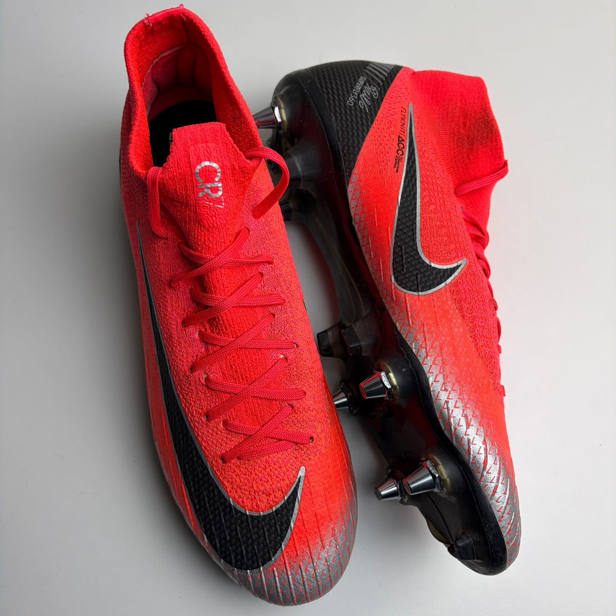 Nike Mercurial Superfly Vi Elite Sg Anti Clog ‘flash Crimson’ CR7 Uk 8 Rare