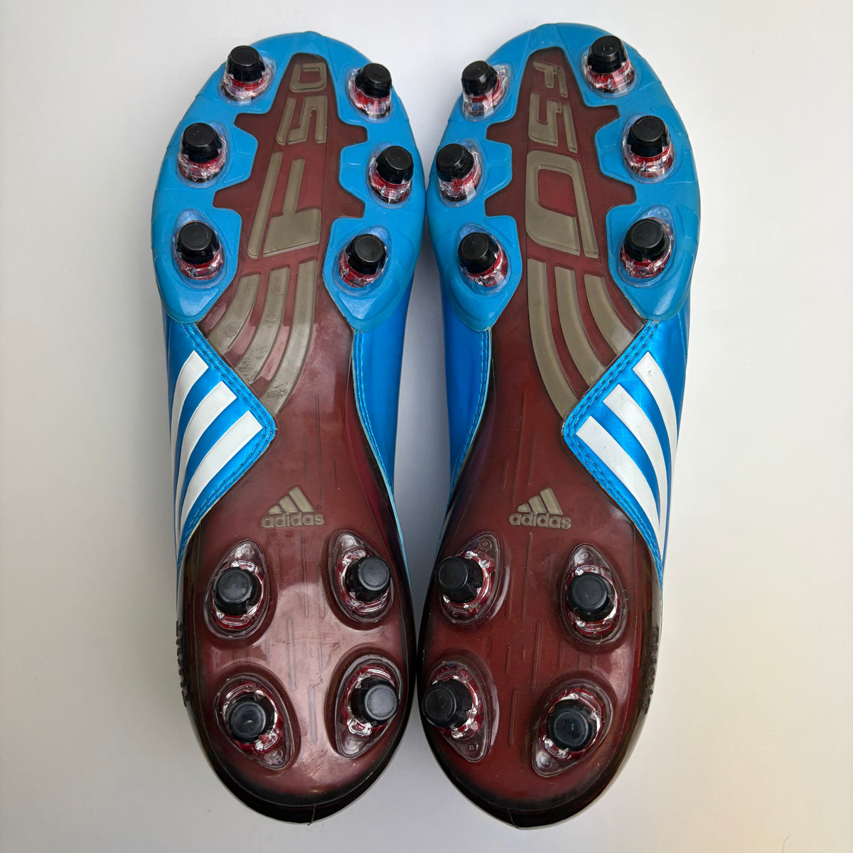 Adidas F50i Tunit Fg Retro Blue Football Boots Uk 9.5 Sample Collector