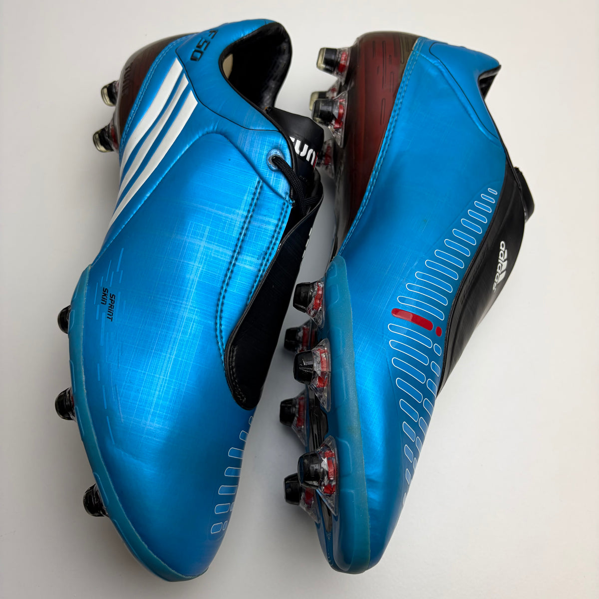 Adidas F50i Tunit Fg Retro Blue Football Boots Uk 9.5 Sample Collector
