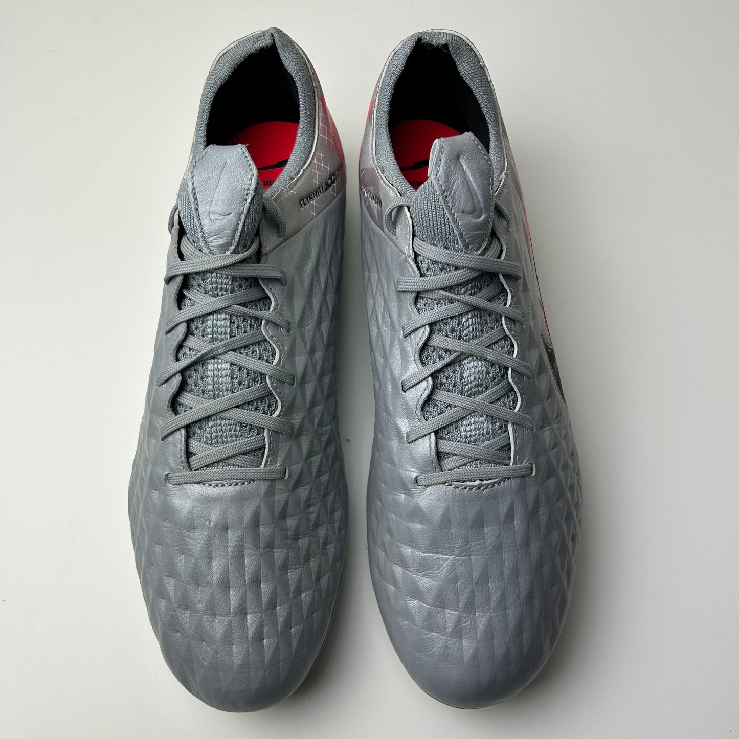 Nike Tiempo Legend 8 Elite Fg Football Boots ‘Metallic Grey Crimson’ Uk 9