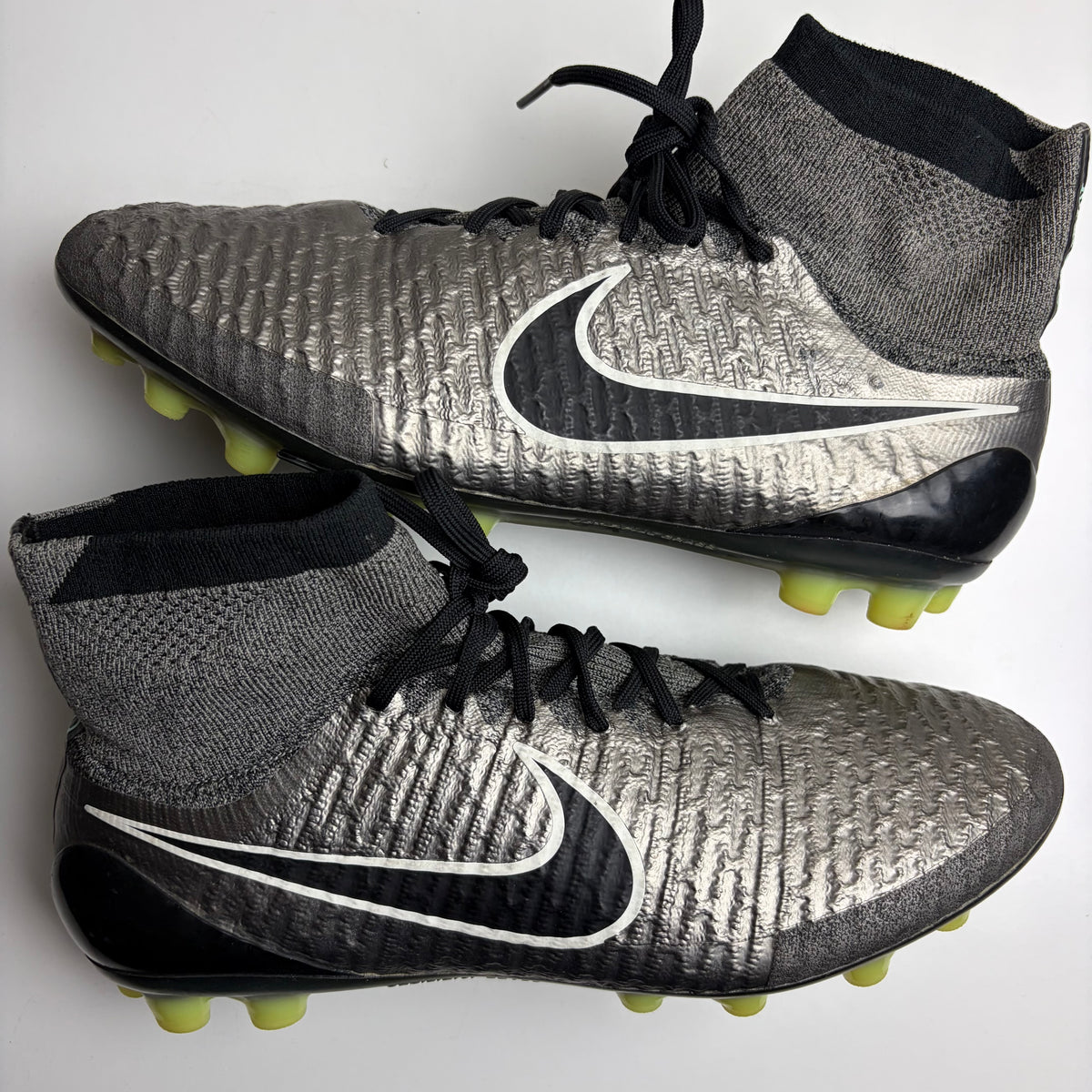 Nike Magista Obra 1 Elite Ag Football Boots Silver Uk 9 Super Rare