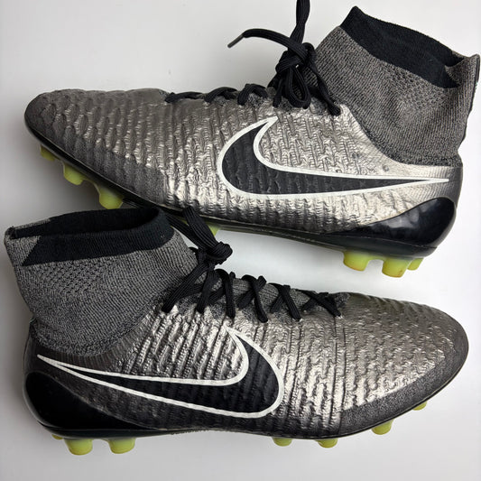 Nike Magista Obra 1 Elite Ag Football Boots Silver Uk 9 Super Rare