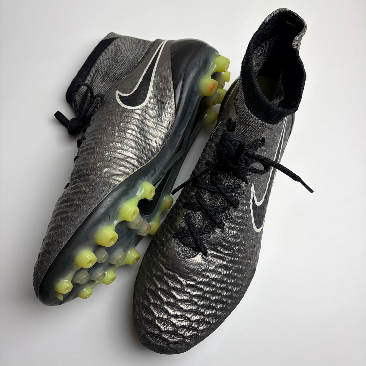 Nike Magista Obra 1 Elite Ag Football Boots Silver Uk 9 Super Rare