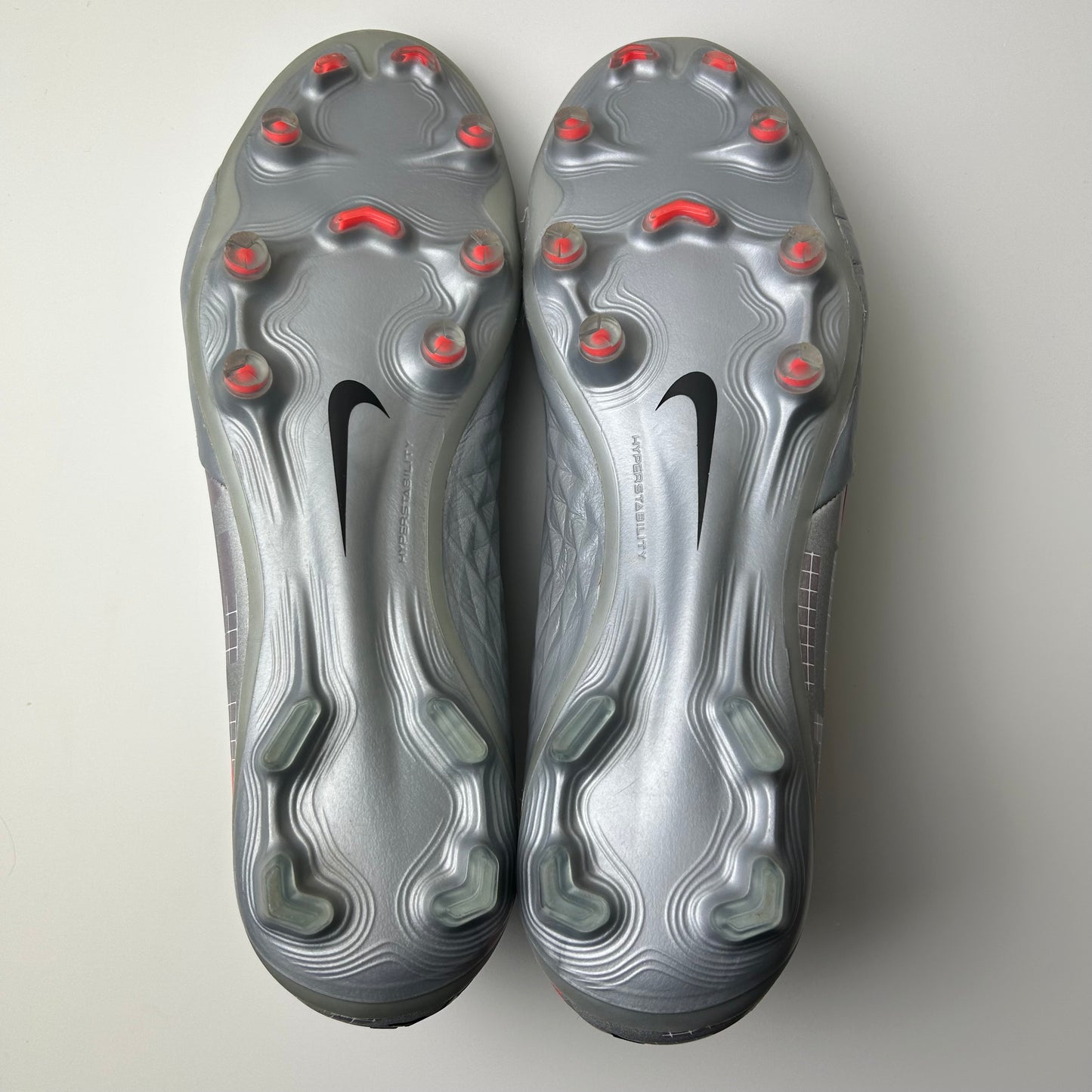 Nike Tiempo Legend 8 Elite Fg Football Boots ‘Metallic Grey Crimson’ Uk 9