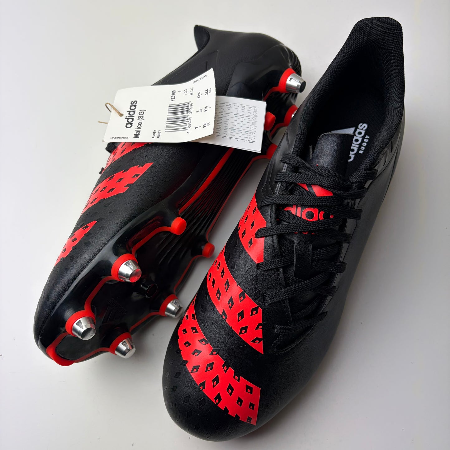Adidas Predator Malice Rugby Sg Uk 9 Brand New