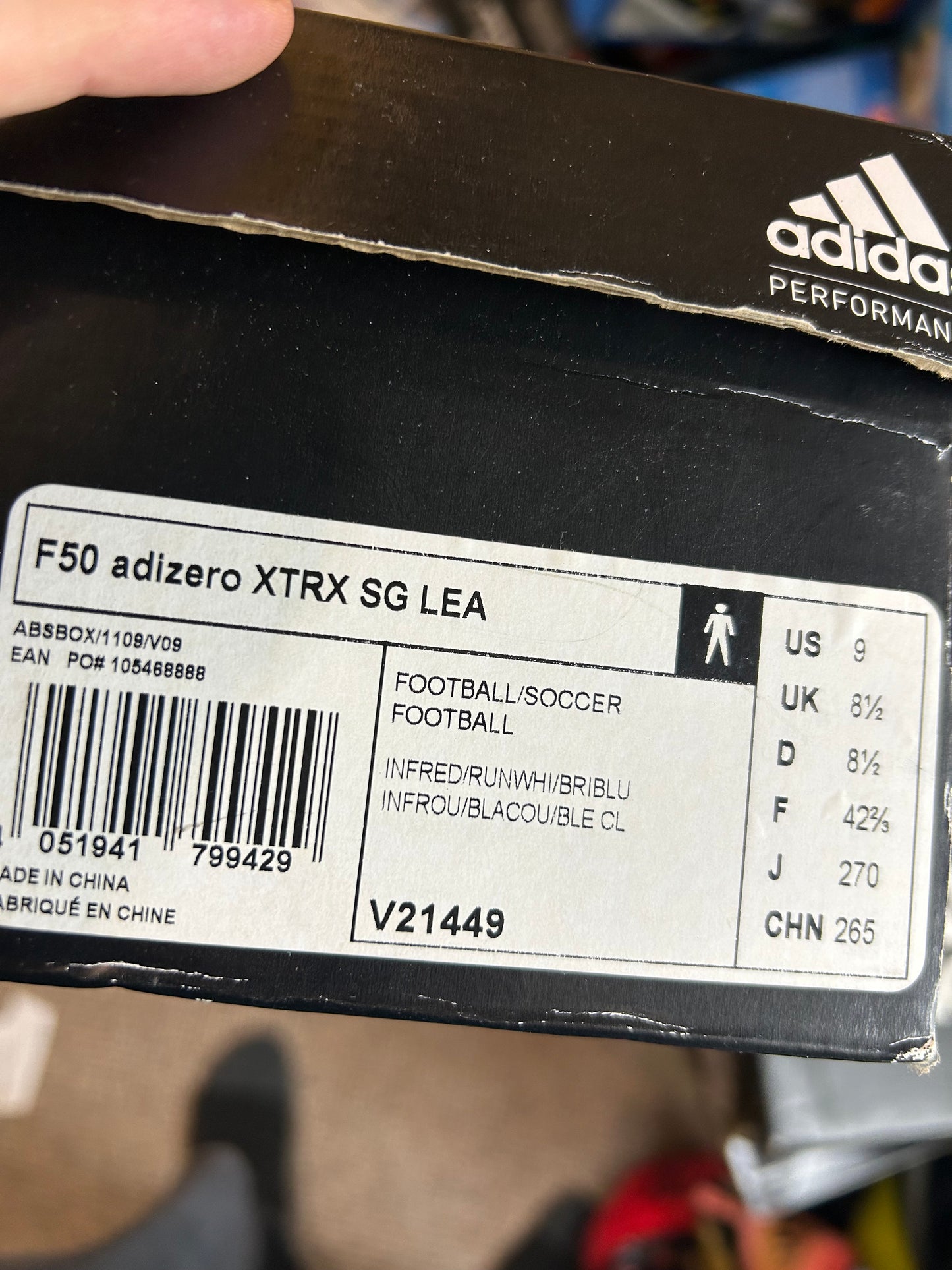 Adidas F50 Adizero Sg Football Boots Uk 8.5