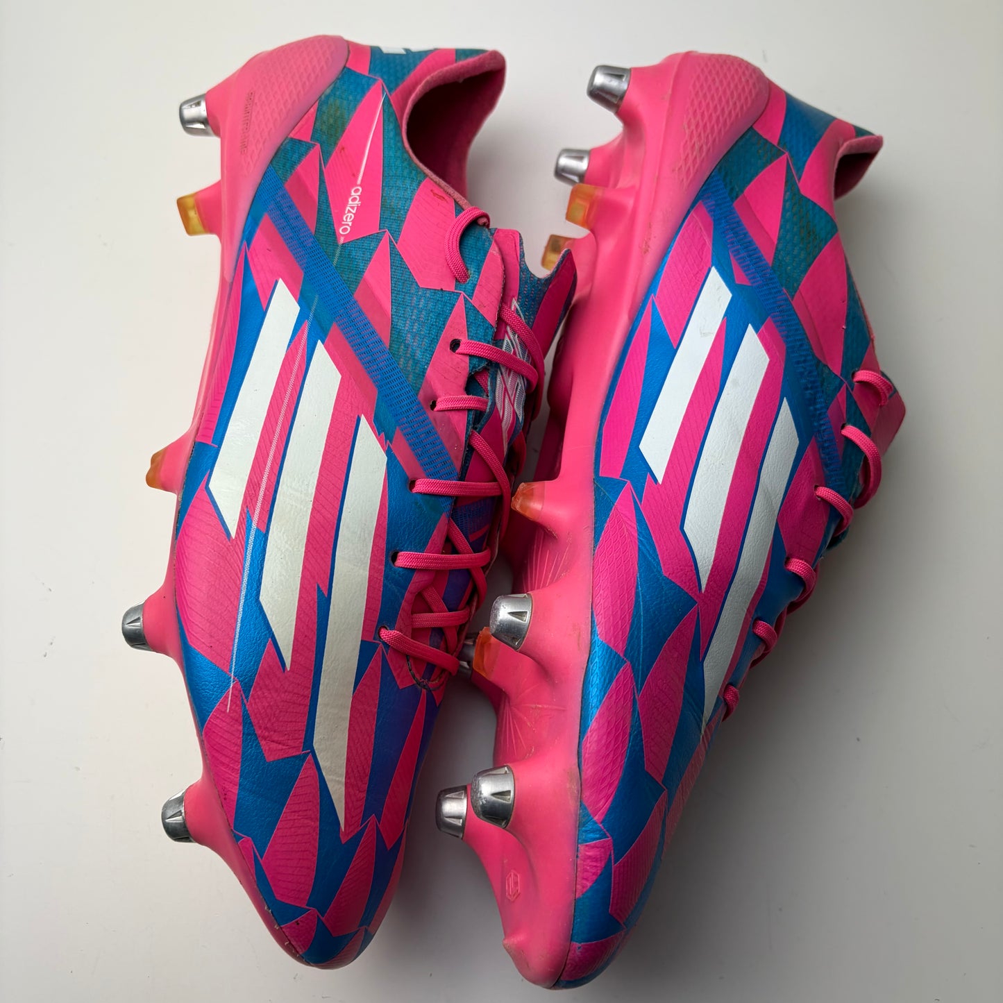 Adidas F50 Adizero Sg Football Boots Uk 9 Pink Rare